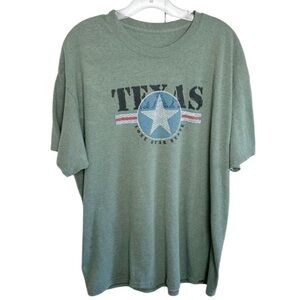 Texas Lone Star State Green Tee Short Sleeve XL